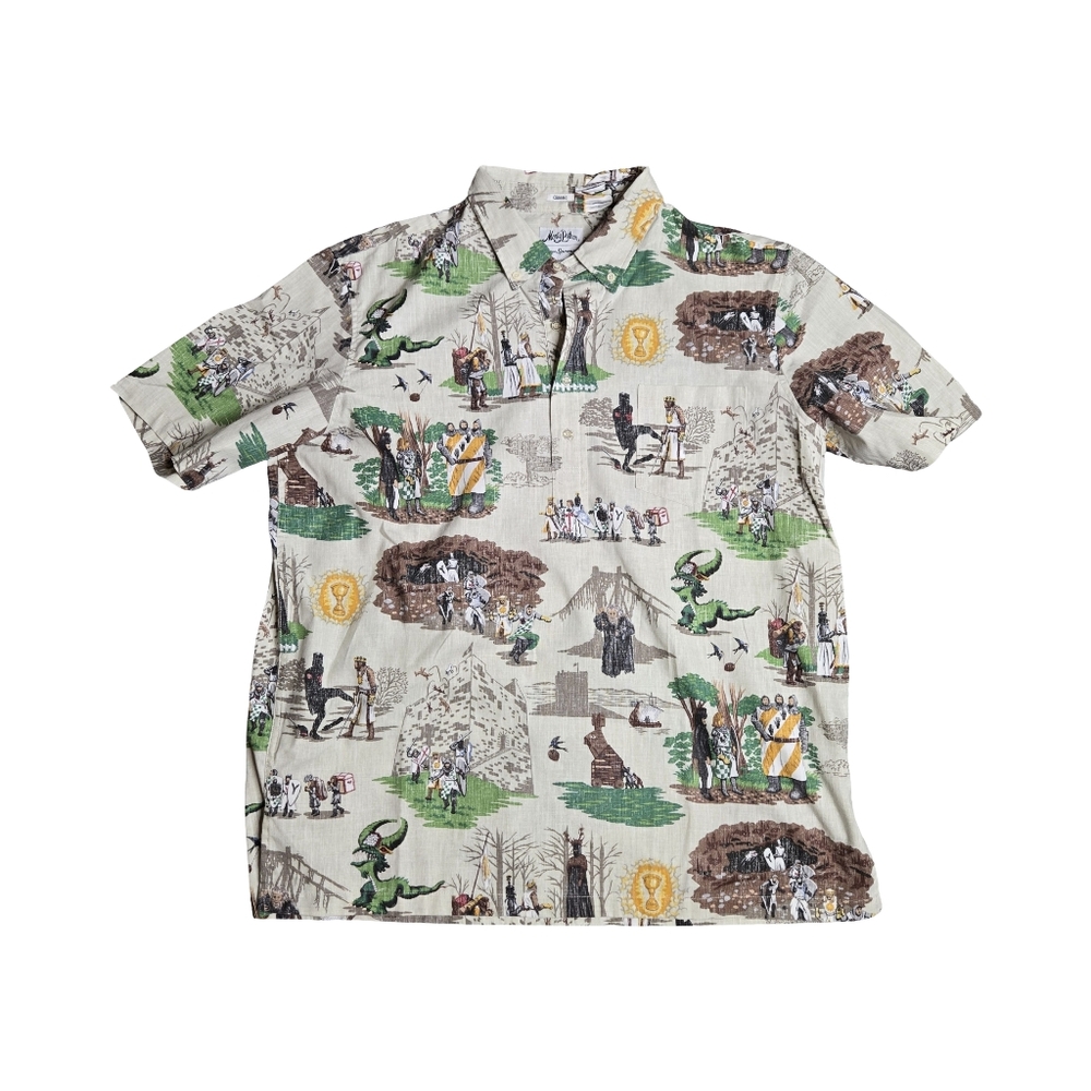 Monty Python and the Holy Grail Classic Button Front Shirt Size: XL